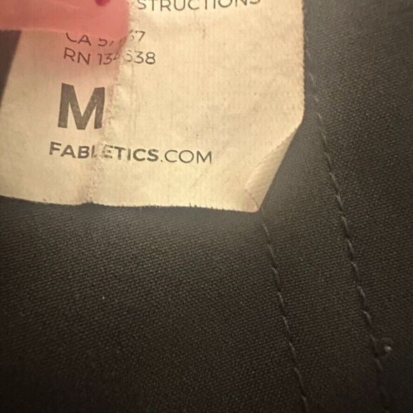 Fabletics The One Pant Mens M Black Athletic Stretch Trousers Anti Stink - Picture 4 of 6